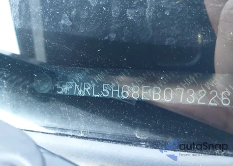 2014 Honda Odyssey Ex-L из США, поврежденный, VIN 5FNRL5H68EB073226